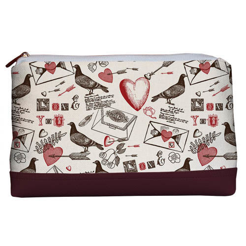 

Косметичка дорожная Lovely Presentville Love you птички 26x15x8 см