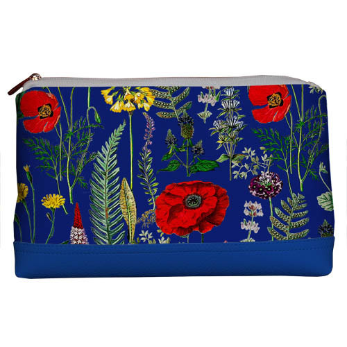 

Косметичка дорожная Lovely Presentville Полевые цветы на чинем фоне 26x15x8 см