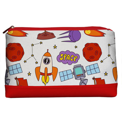 

Косметичка дорожная Lovely Presentville Space на белом фоне 26x15x8 см