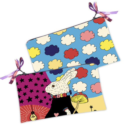 

Косметичка женская Presentville Заяц с грибом 20x12 см