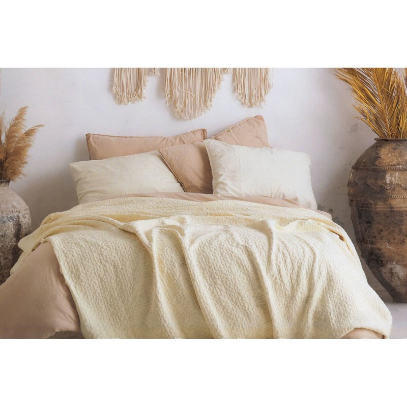 

Покрывало с наволочками Sound Sleep хлопок 240х260 бежевое МА93257350