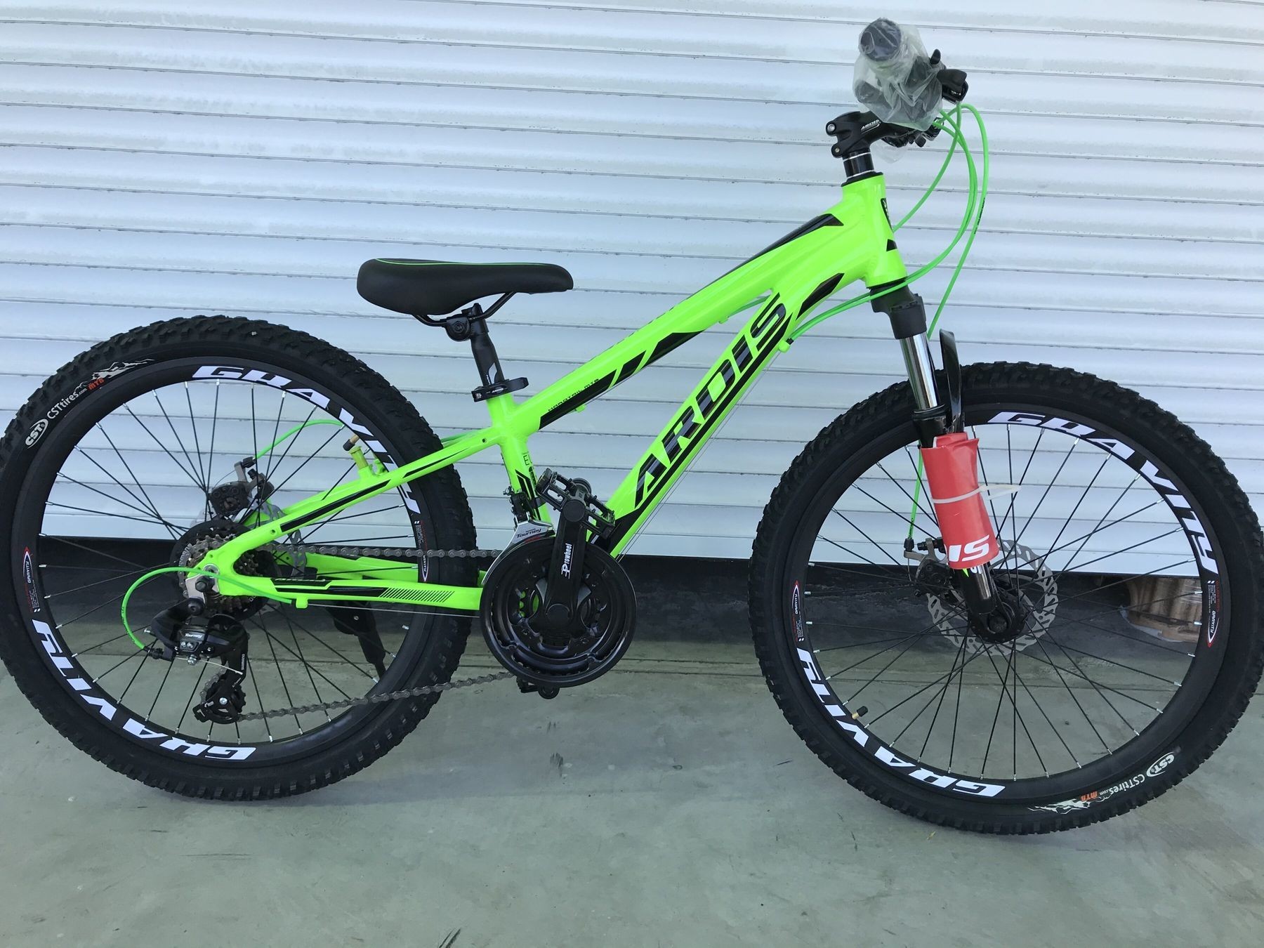 

Велосипед подростковый 24" Crossride Skyline салатовый