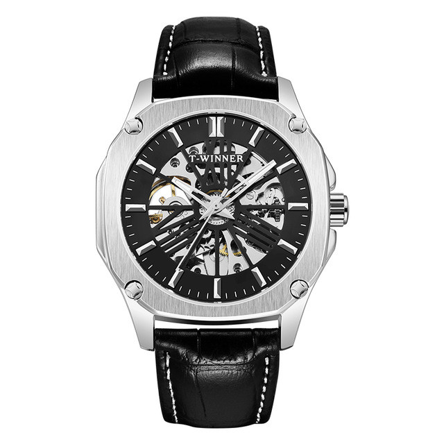 

Механические часы T-Winner (black-silver)