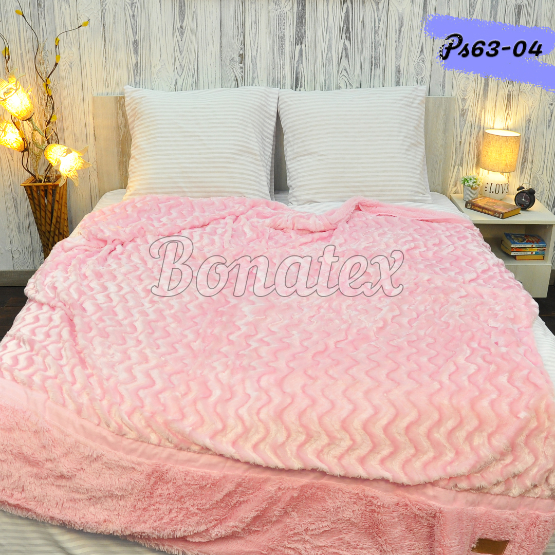 

Покривало Норка Koloco 200x230 Рожевий (PS63-04)