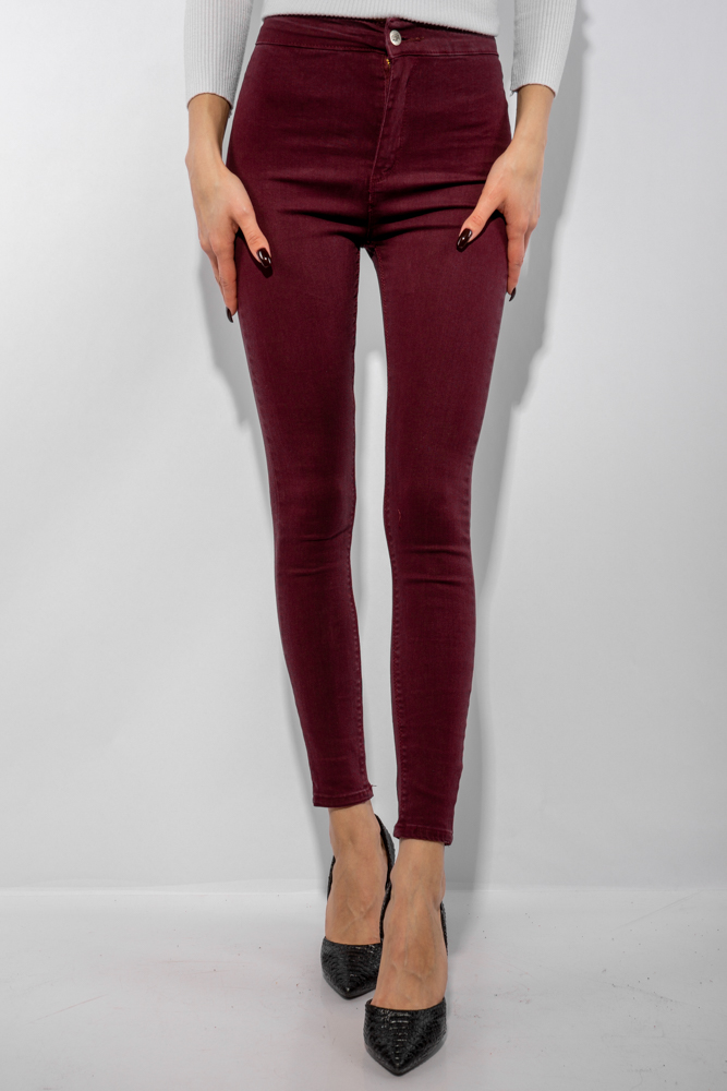 

Брюки женские Skinny 623F1226 (Бордо) 34