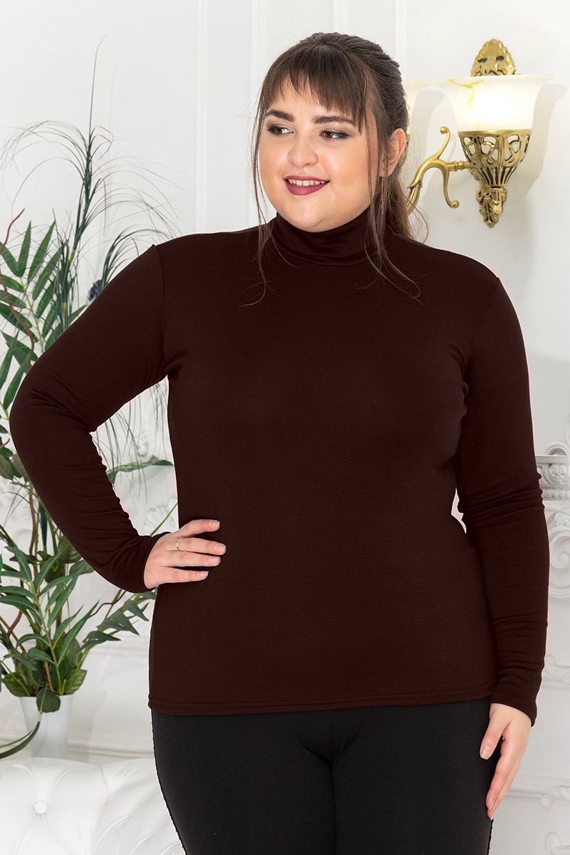 

Гольф полушерсть шоколад 44