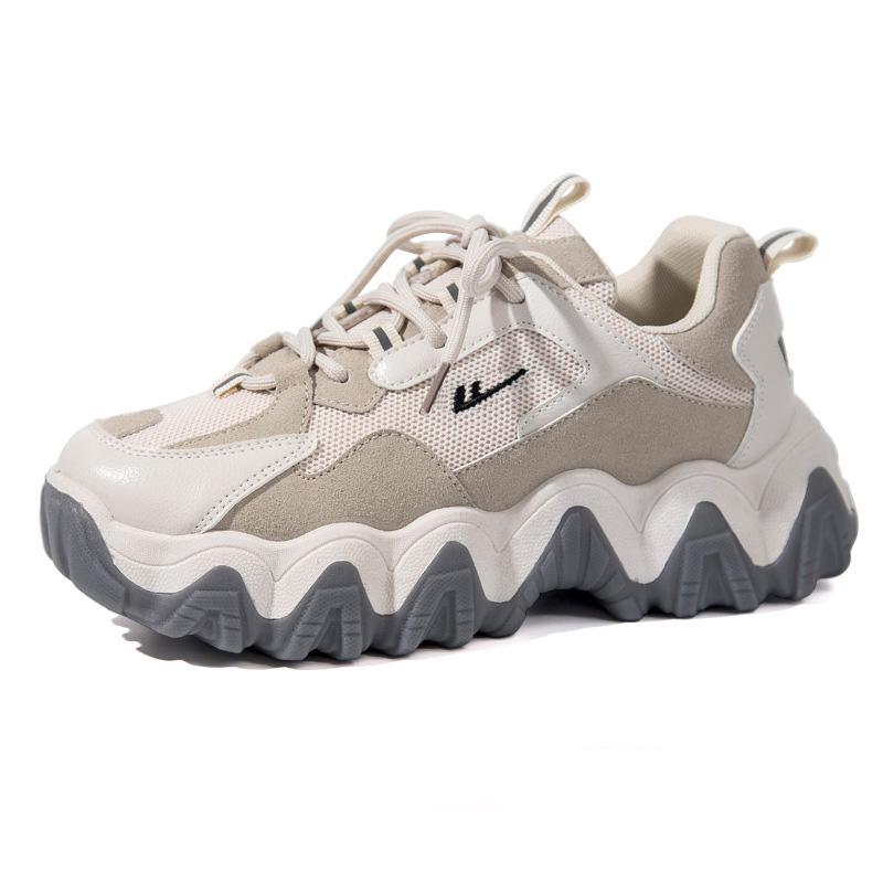 

Кроссовки женские dad shoes Gray zigzag Warrior (39) Бежевый
