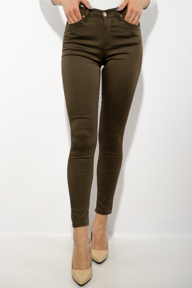 

Брюки женские 623F1369 модель Skinny (Хаки) 31