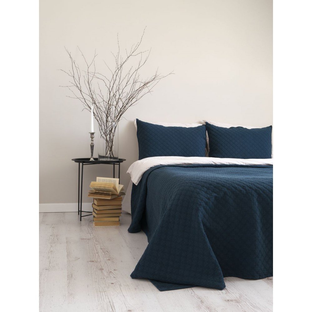 

Покривало з наволочками 240x260 LIMASSO CAMBRIDGE DRESS BLUE (100% бавовна)800400