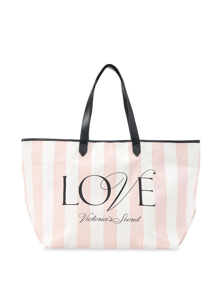 

Сумка-шоппер Victoria's Secret Love Stripe Tote полосатая