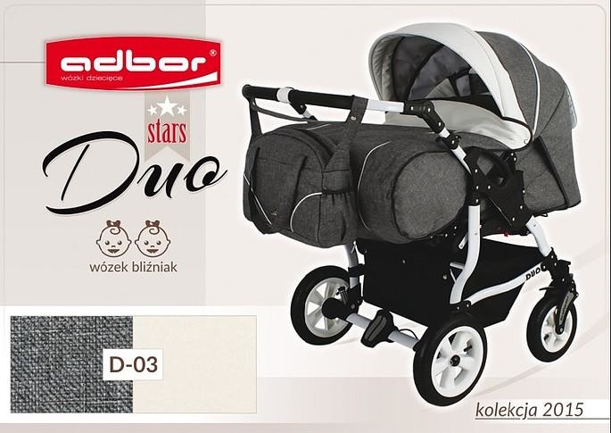 

Детская коляска для двойни Adbor Duo stars D 03