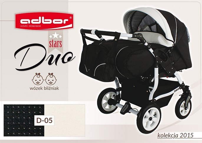 

Детская коляска для двойни Adbor Duo stars D 05