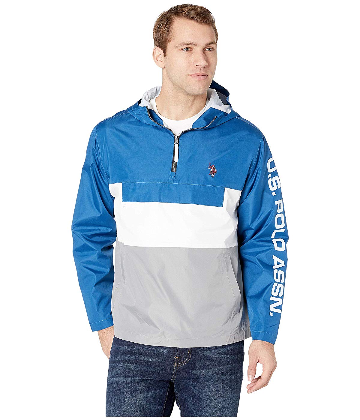 

Куртка U.S. POLO ASSN. Color Block Windbreaker Blue, L