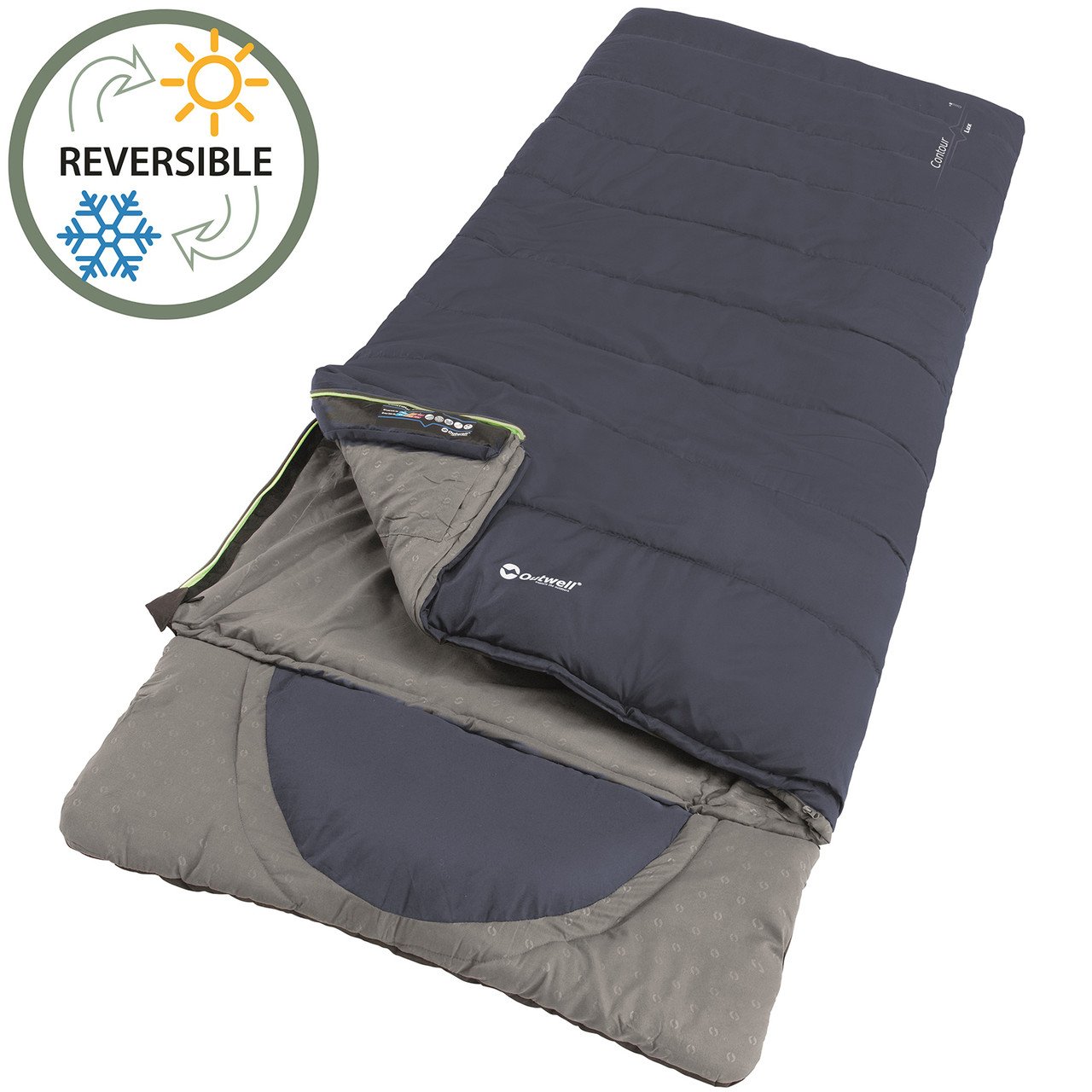 

Спальный мешок Outwell Contour Lux Reversible/-3°C Deep Blue Left (230366)