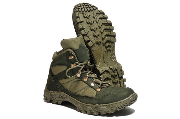 

Ботинки Strongboots Тайфун демисезонные кожа нубук/кордура Олива 5154-2-4 (38)