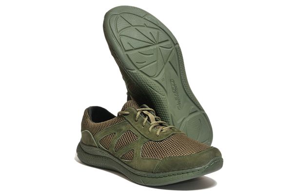 

Кроссовки Strongboots Чероки летние кожа нубук/сетка Олива 5650-3-6 (41)