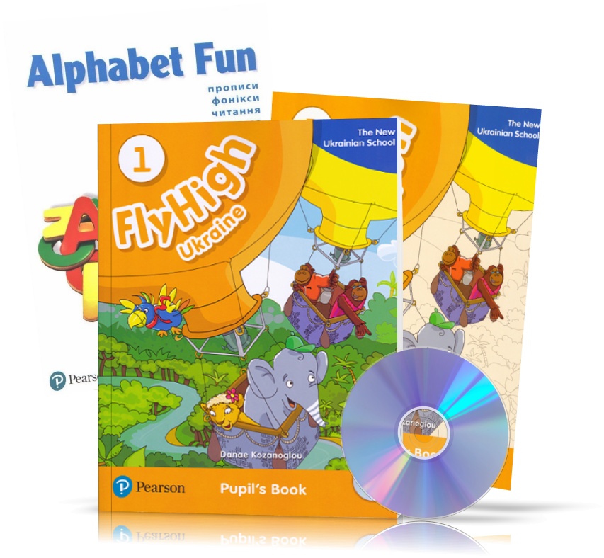 

Fly High 1 New Ukrainian School, Pupil's book + Activity Book + CDs + Alphabet Fun