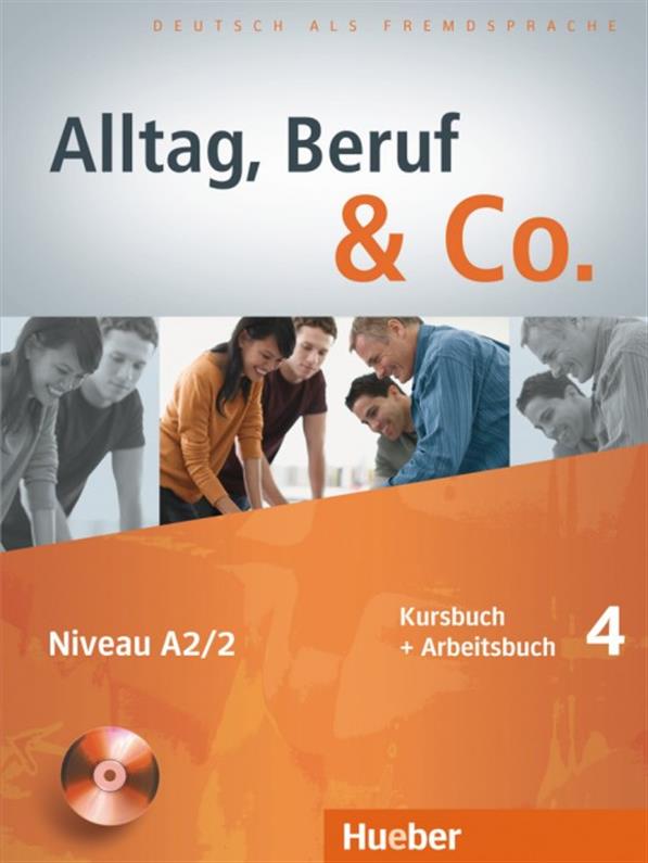 

Alltag, Beruf & Co 4, Kursbuch + Arbeitsbuch + CD / Учебник + Тетрадь с диском немецкого языка