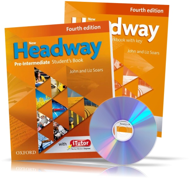 

New Headway Pre~Intermediate, Student's book + Workbook + CD / Учебник + Тетрадь английского языка
