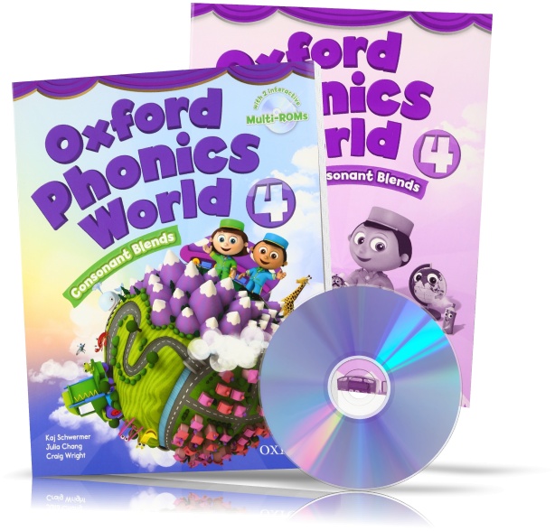 

Oxford Phonics World 4, Student's book + Workbook + DVD / Учебник + Тетрадь (комплект с диском) английского