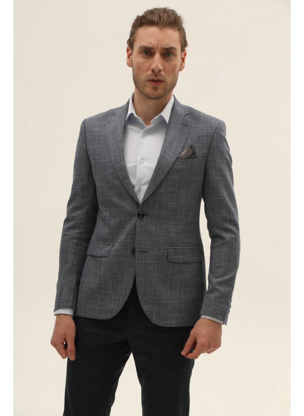 

Піджак NAVI NV21-3X-002-N  Сіро-голубий, Піджак NAVI NV21-3X-002-N 50 Сіро-голубий