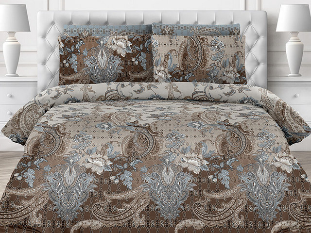 

Комплект постельного белья Novita Бязь Премиум 6615/1 Гуччи Ecotton Евро