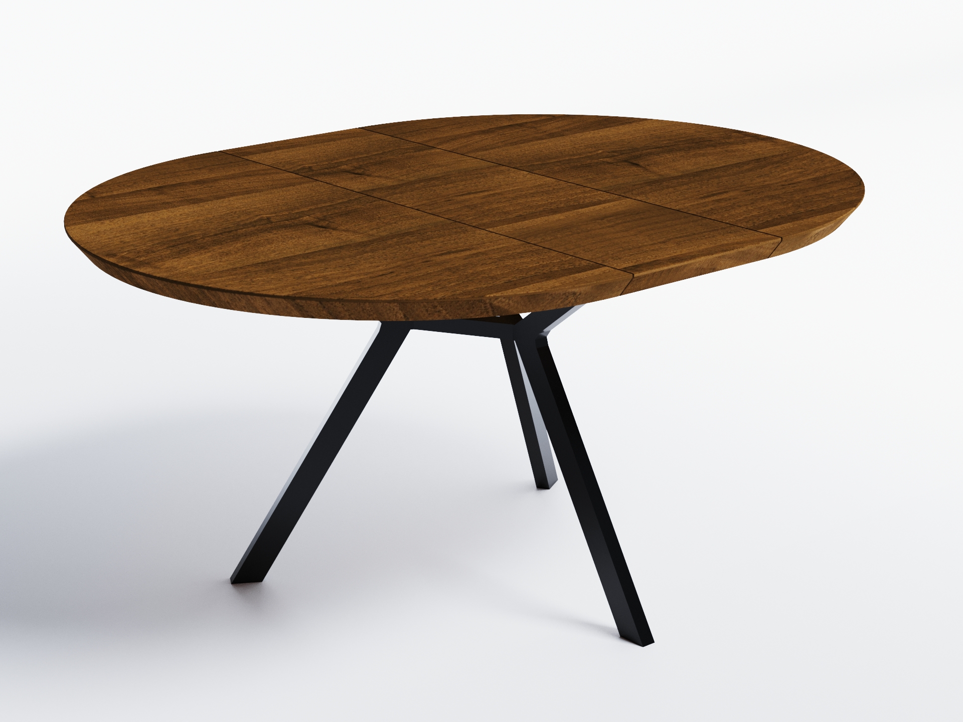 

Обеденный стол раскладной Skandi Wood SW110_R Огаста ⌀ 90 см (+35) х 90 х 76 см Натуральный шпон Дуб Коричневый
