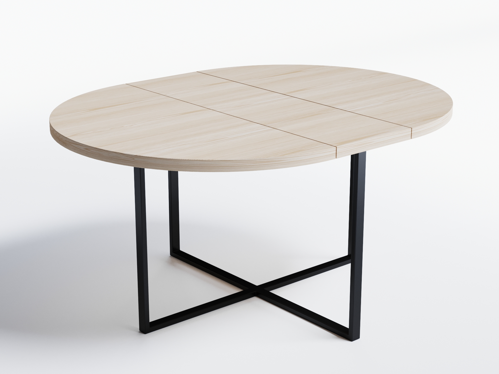 

Обеденный стол раскладной Skandi Wood SW053_R Калифорния ⌀ 90 см (+35) х 90 х 76 см Натуральный шпон Дуб Натуральный