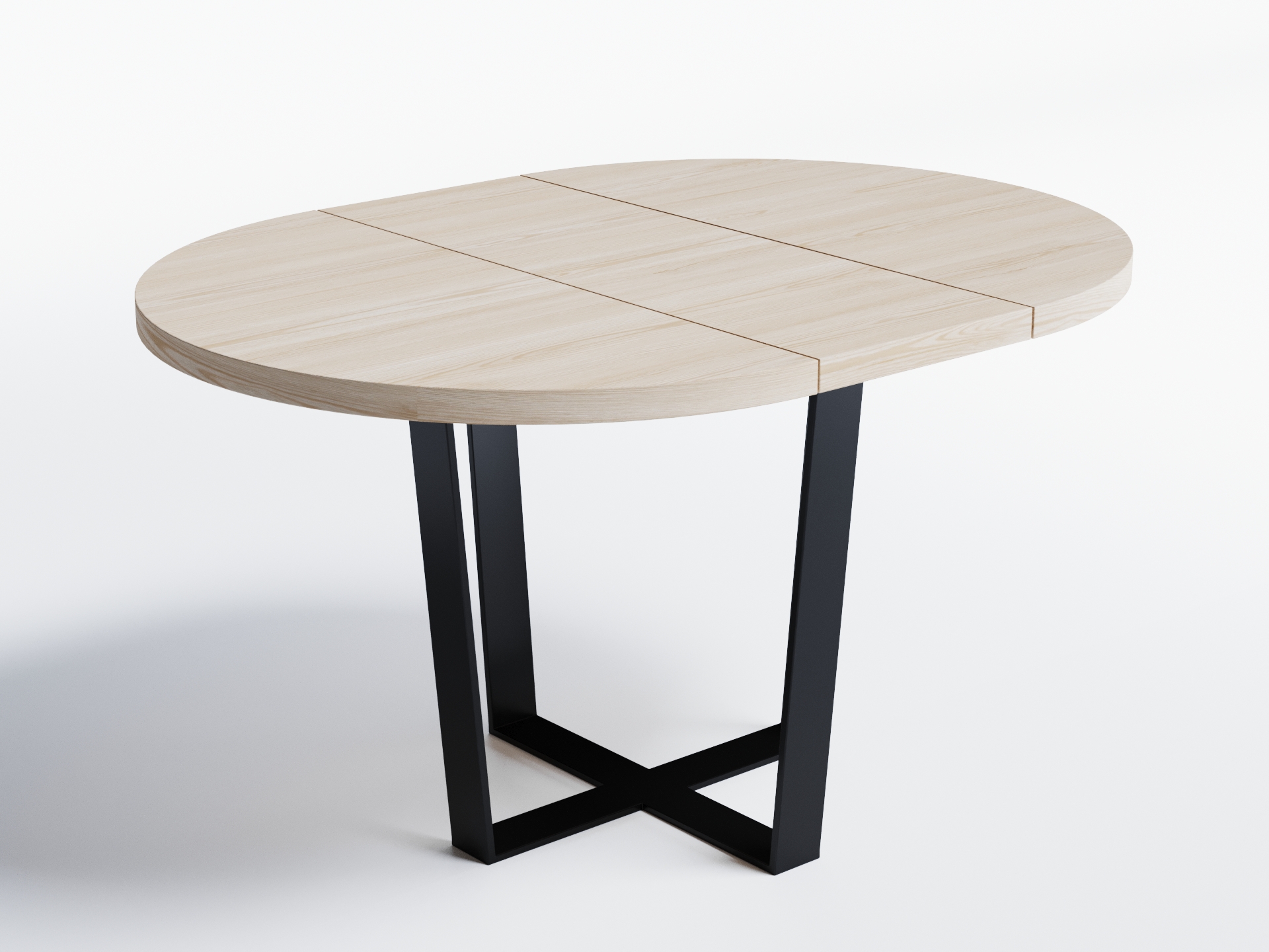 

Обеденный стол раскладной Skandi Wood SW080_R Огайо ⌀ 120 см (+350) х 120 х 76 см Натуральный шпон Дуб Натуральный