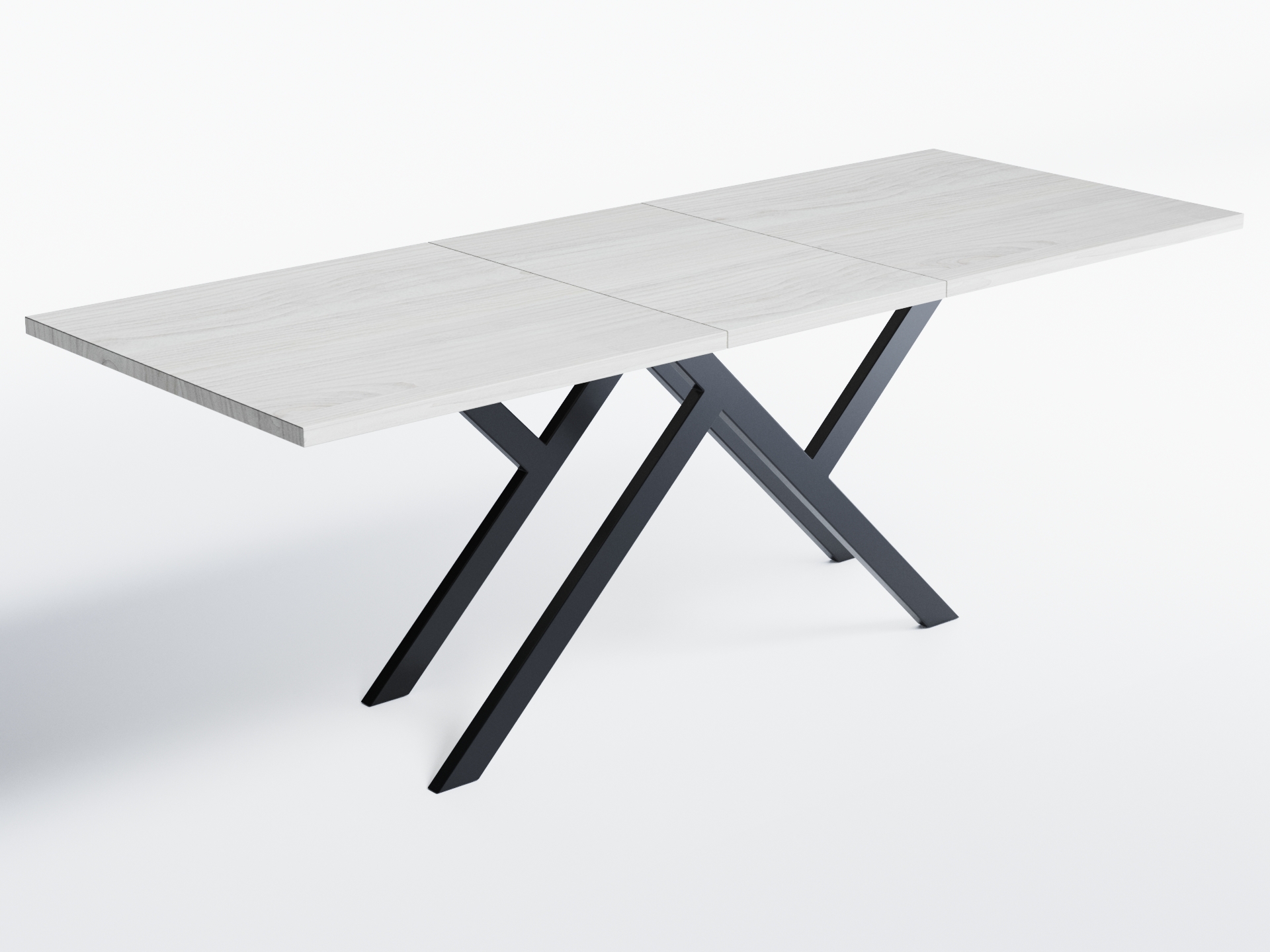 

Обеденный стол раскладной Skandi Wood SW148_R Билборо 150 (+50) х 90 х 76 см Натуральный шпон Дуб Белый