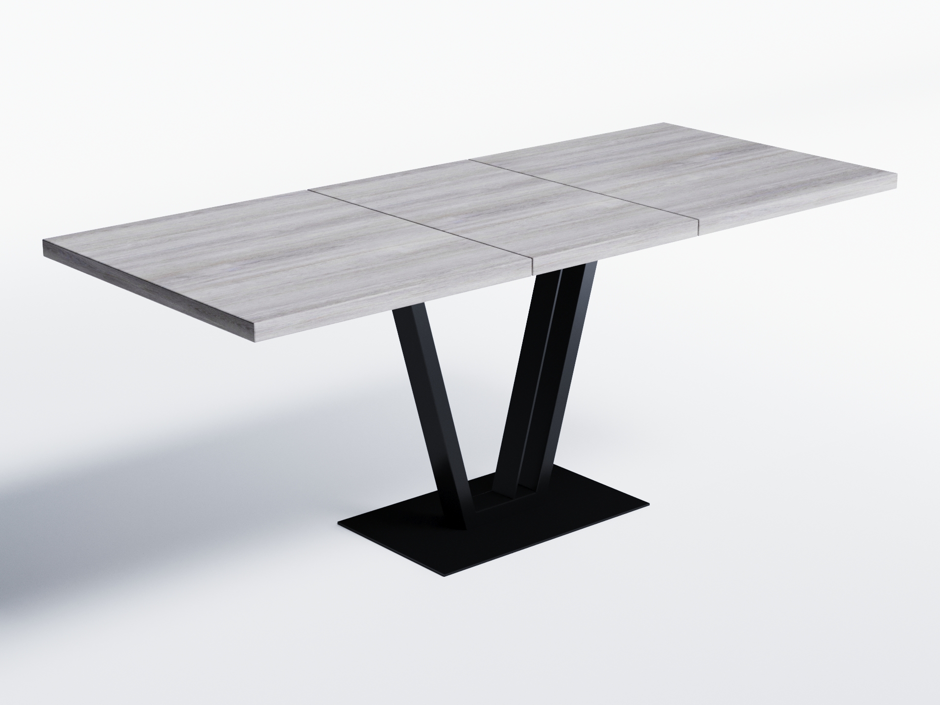 

Обеденный стол раскладной Skandi Wood SW139_R Детройт 150 (+50) х 90 х 76 см Натуральный шпон Дуб Серый