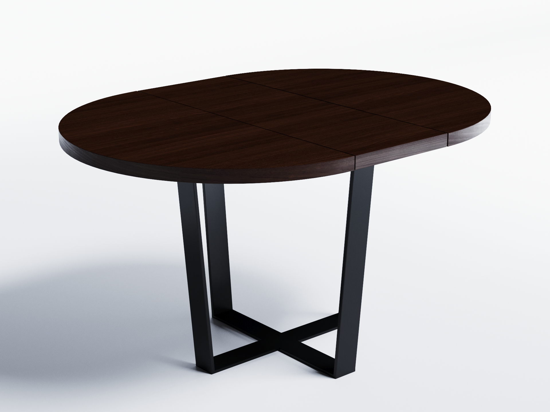 

Обеденный стол раскладной Skandi Wood SW080_R Огайо ⌀ 120 см (+350) х 120 х 76 см Натуральный шпон Дуб Венге