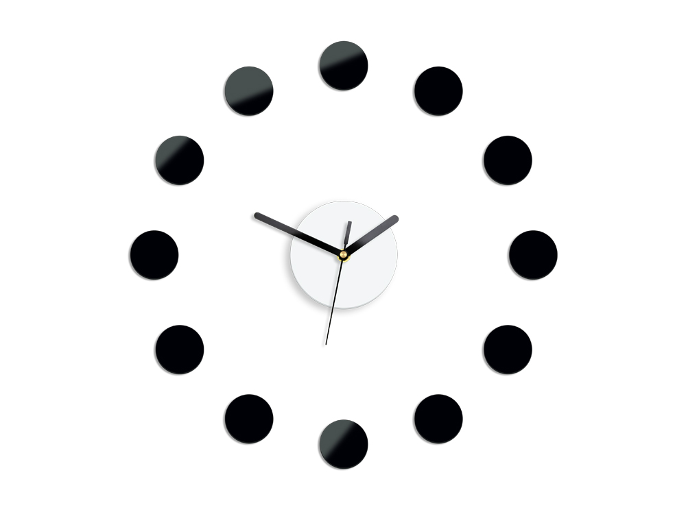 

Часы настенные RIO BLACK DIY черные 40 см Modern Clock (Rio)