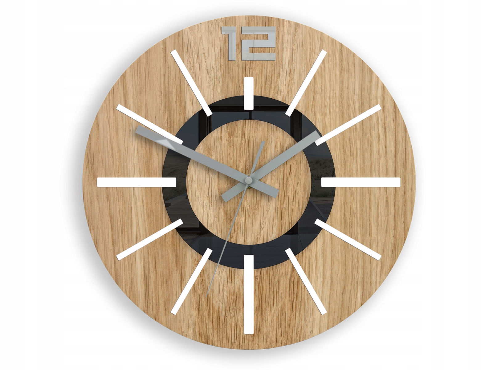 

Часы настенные NORDIC WOOD черные 33.5 см Modern Clock