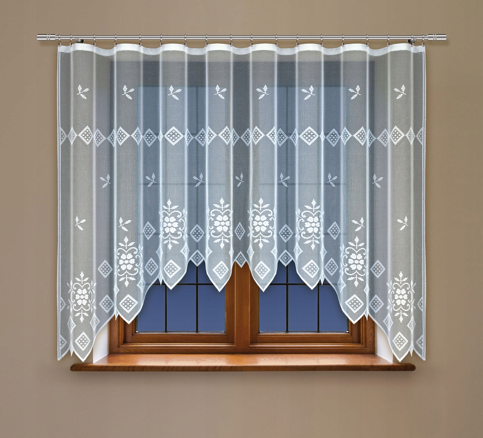 

Жаккардовая ажурная тюль Mondomi 160 х 300 см