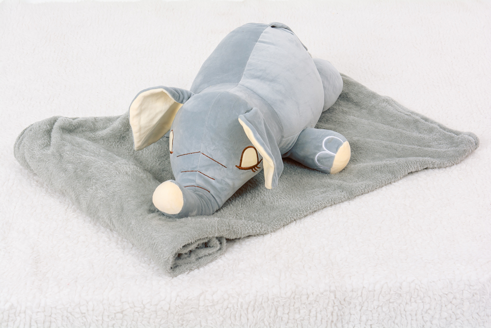 

Плед детский MirSon №1060 Elephant Gray 120х160