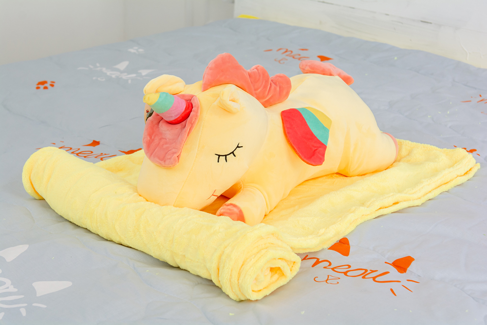 

Плед детский MirSon №1067 Winged Unicorn Yellow 100х160
