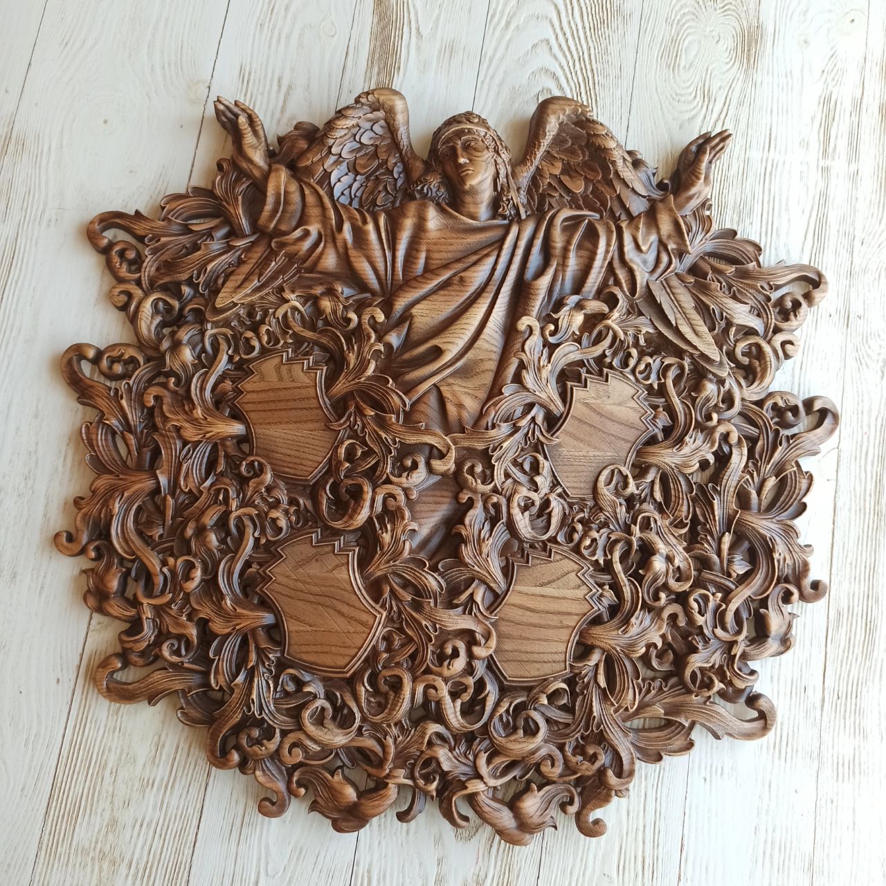 

Барельеф "Ангел 3", Atributlux, 30*28,4 см резной из дерева