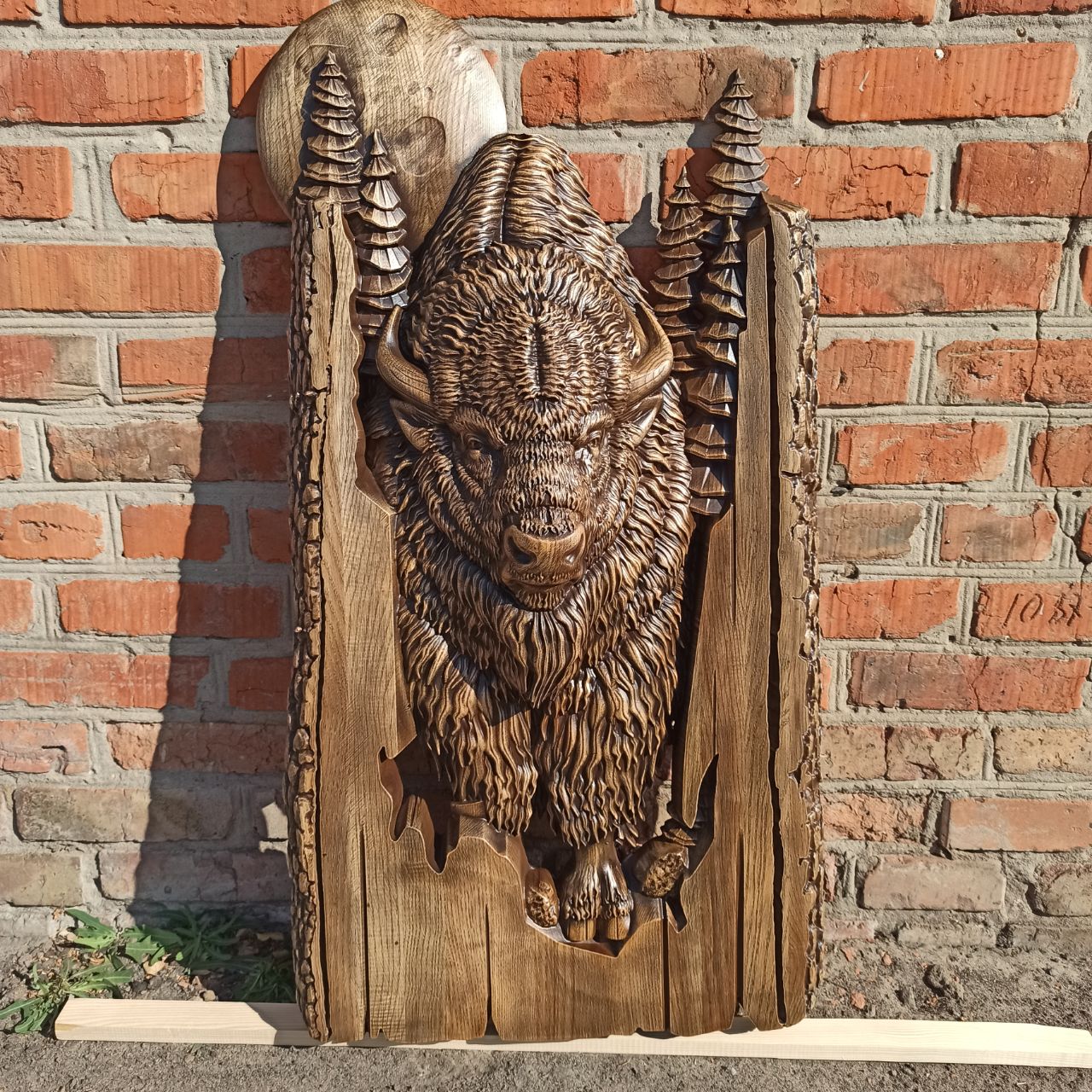 

Барельеф "Бизон", Atributlux,100*54 см резной из дерева