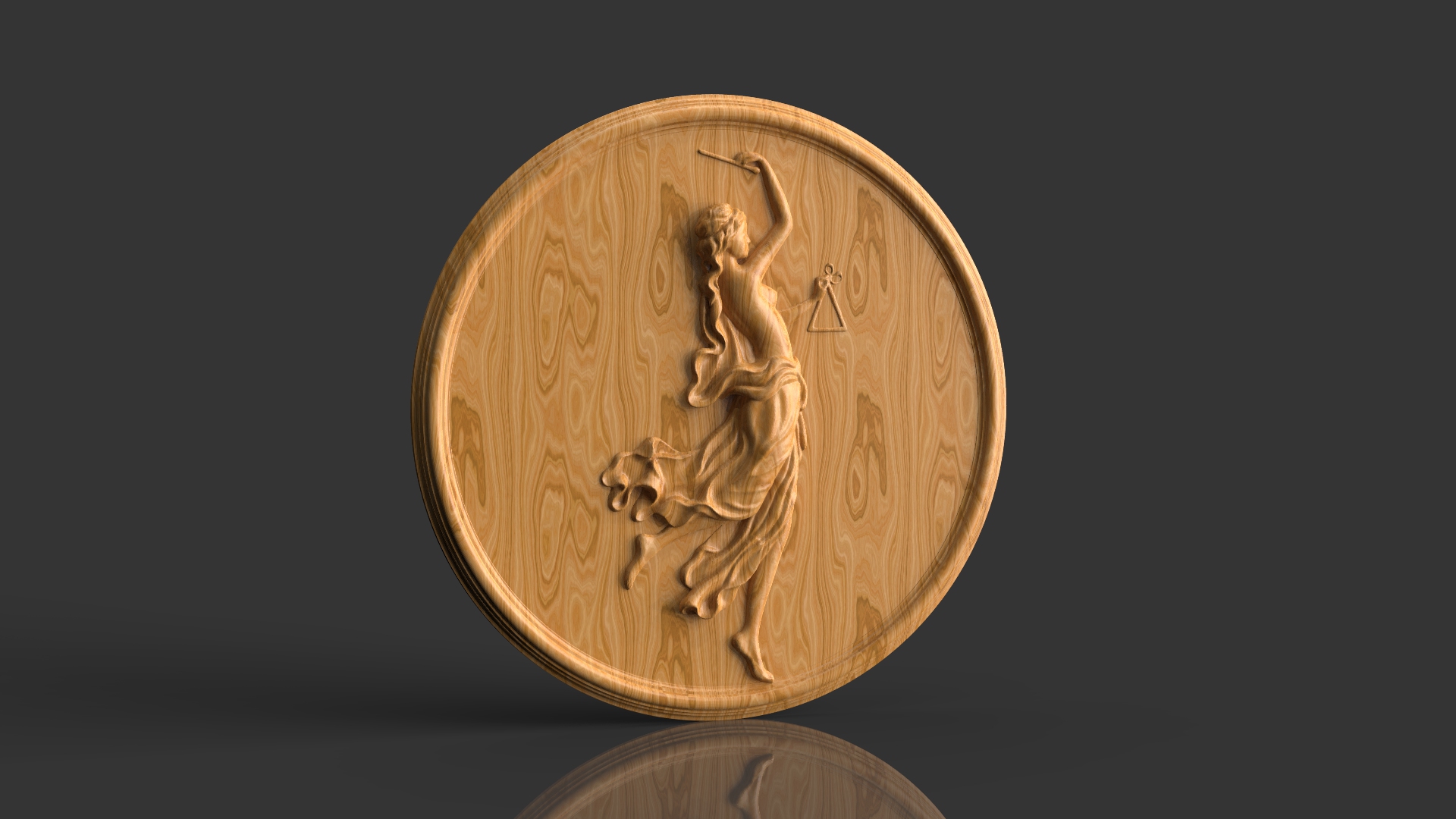 

Барельеф "Женщина 2", Atributlux, 20*20 см резной из дерева