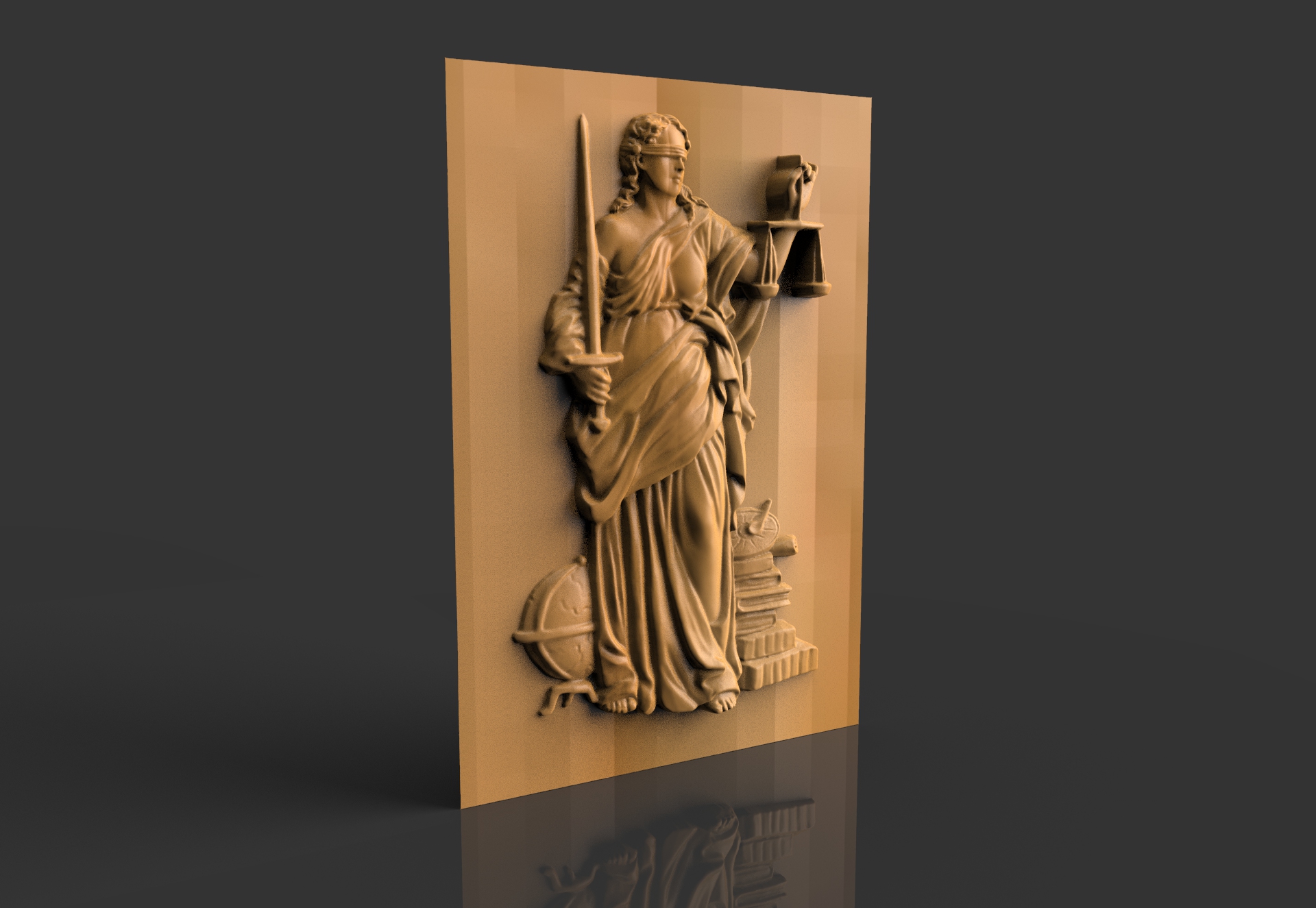 

Барельеф "Фемида", Atributlux, 60*41,1 см резной из дерева