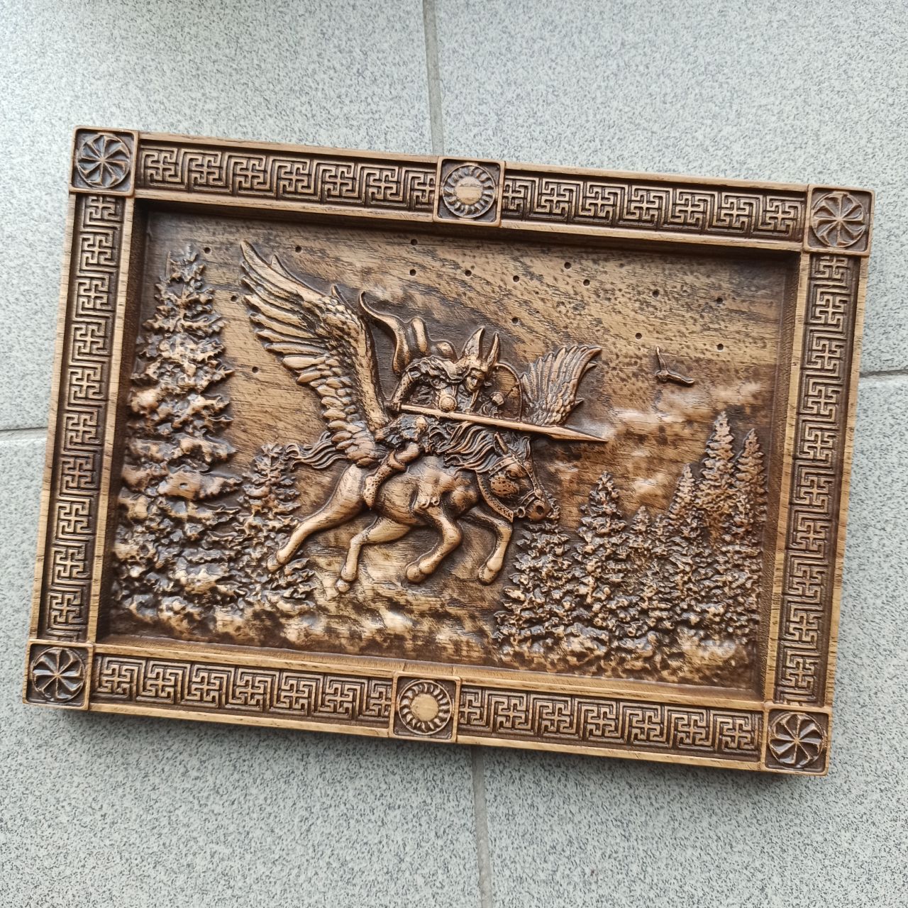 

Панно "Валькирия", Atributlux, 30*22 см резное из дерева