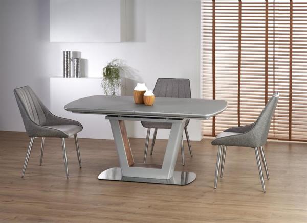 

Обеденный стол Halmar BILOTTI 160/200x90x76 см Светло-серый матовый/Орех