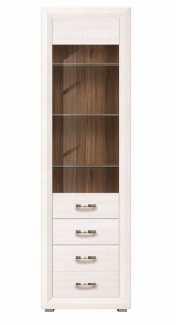 

Сервант BRW Маркус REG 1W3S 61,5х211,5х38 джанни/орех салев