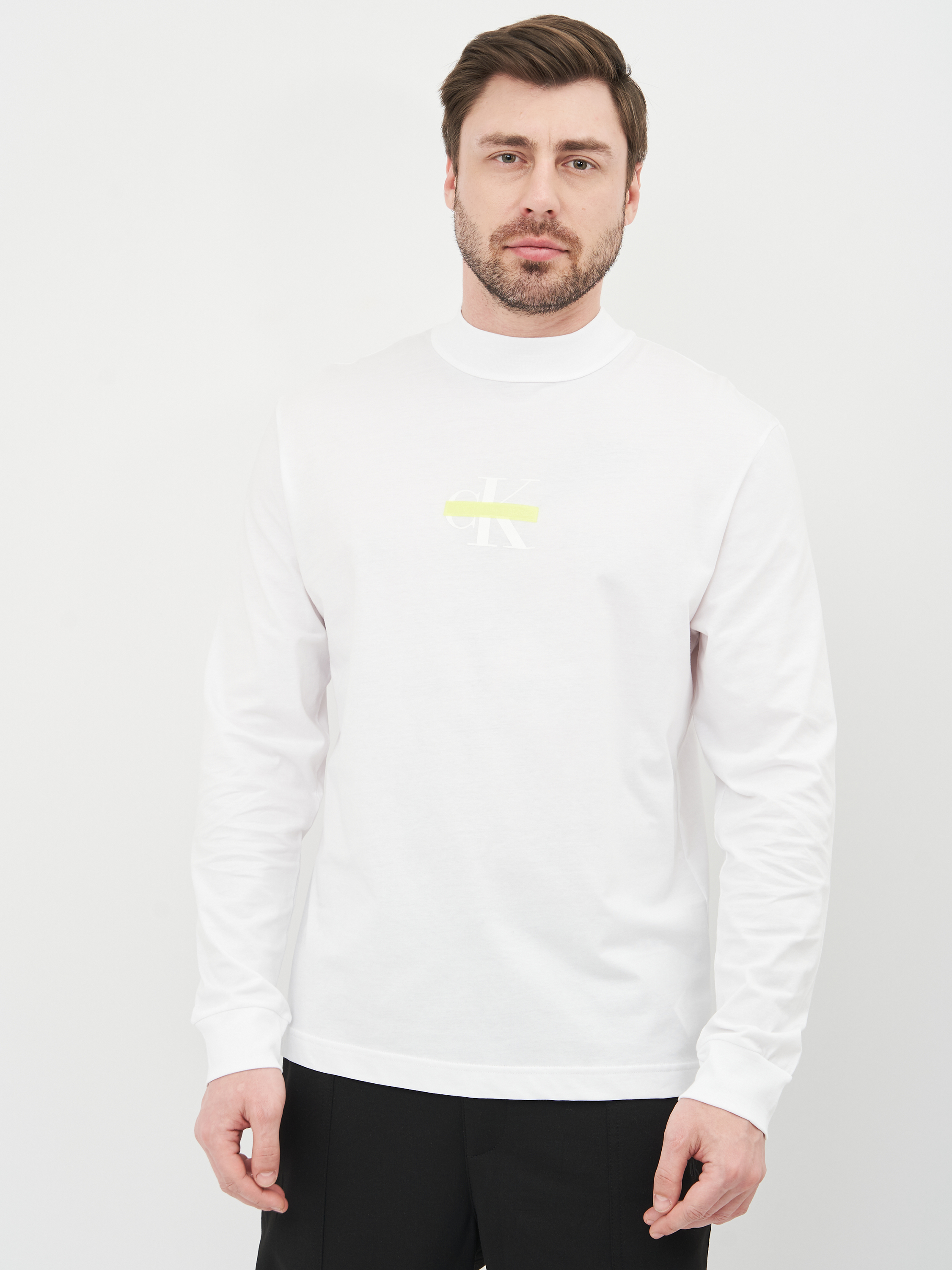 

Гольф Calvin Klein Jeans Censored Mock Neck Ls Tee J30J318487-YAF M Ck White