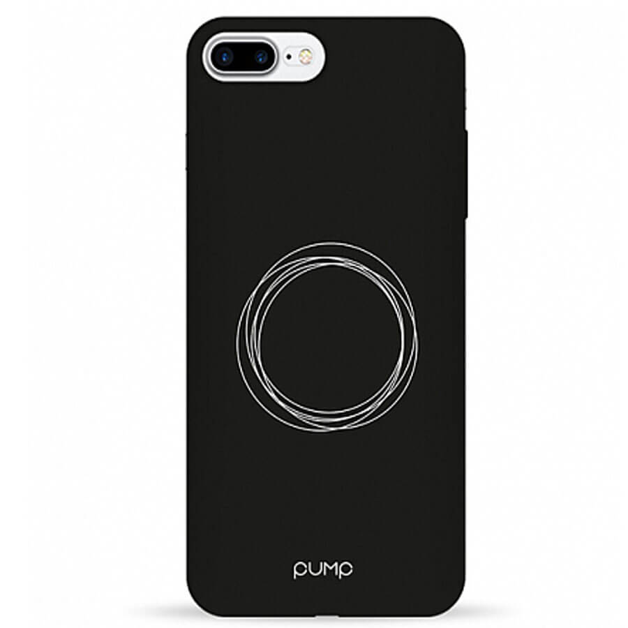

Чехол Pump Silicone Minimalistic для Apple iPhone 7 plus / 8 plus (5.5") Circles on Dark Без бренда