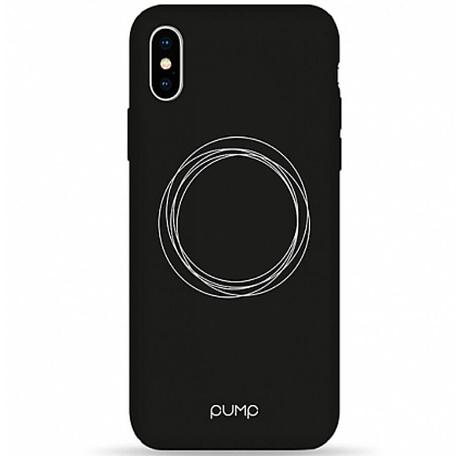 

Чехол Pump Silicone Minimalistic для Apple iPhone X / XS (5.8") Circles on Dark Без бренда