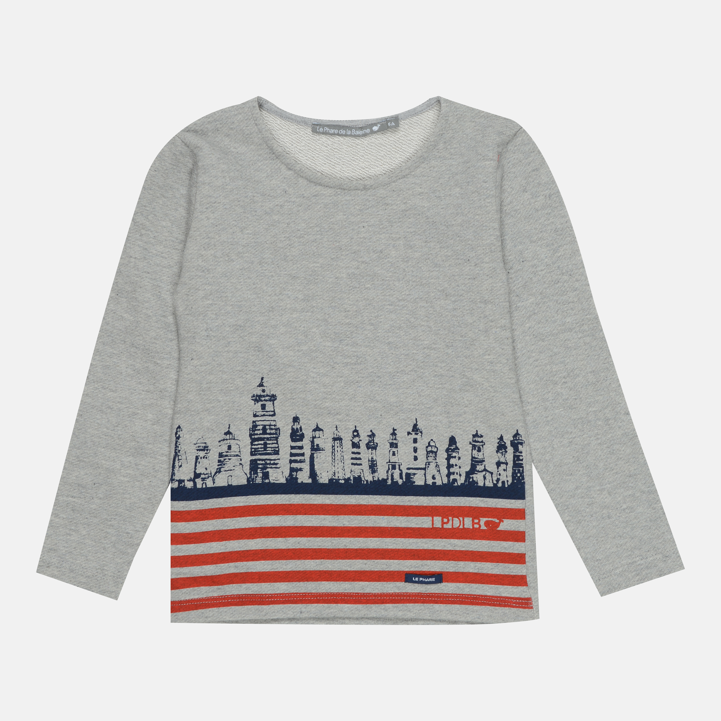 

Свитшот Le phare de la Baleine smix03700324 116 см Серый
