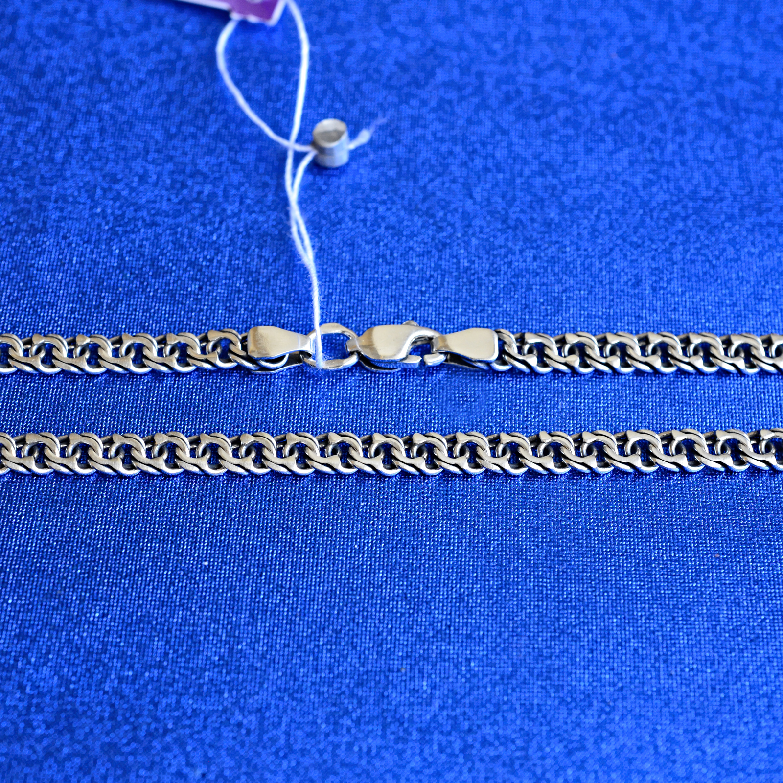 

Серебряная цепочка Meridian 925 пробы Московский бисмарк в чернении 55 размер (5102/1550)