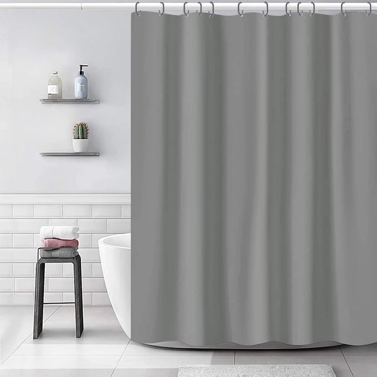 

Шторка для ванной Bathlux 180 x 180 люкс качество, водонепроницаемая Серая